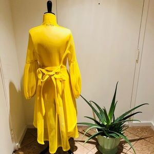 Yellow Mesh Trench Coat